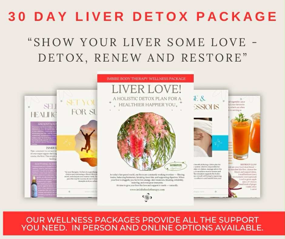 30 day liver detox graphic of ebook pages